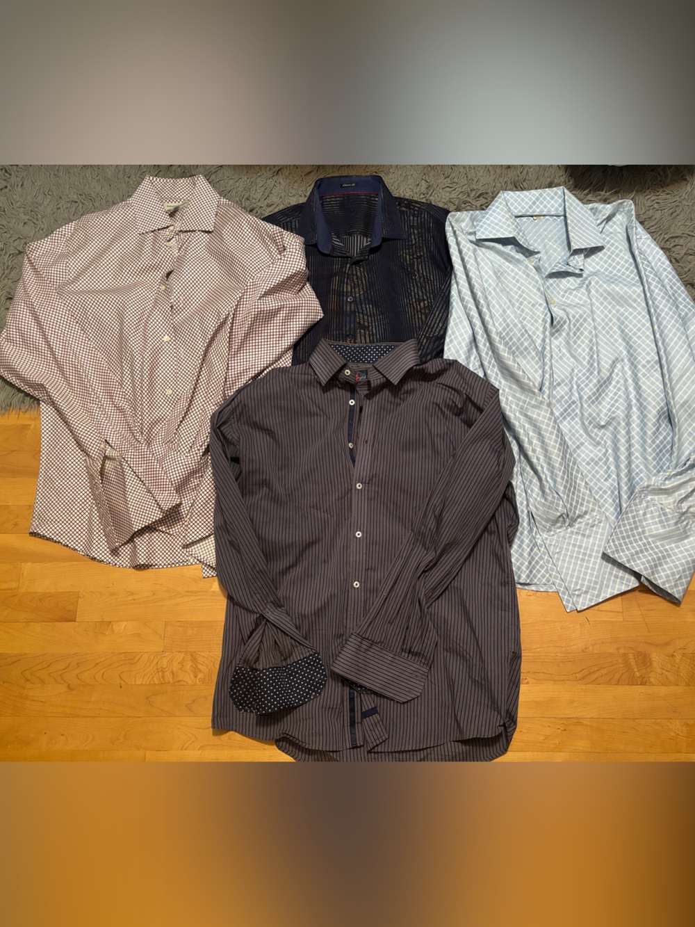 Men's XL Dress Shirts - all 4, English laundry, banana republic